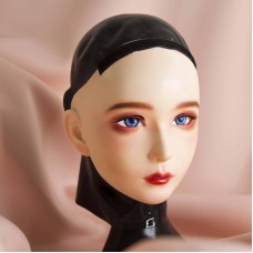 (CDFM-2))Handmade Female/Girl Resin And Latex Hood Full Head Japanese Cartoon Character Cosplay Kigurumi Mask Crossdresser Doll